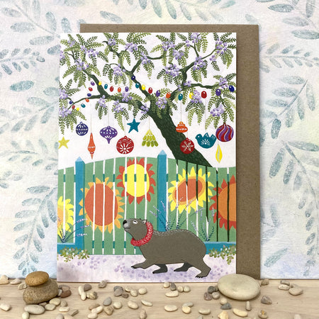 Australian Animal Christmas in Summer Art Card (lg-jaca)