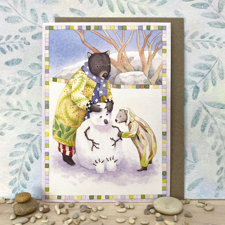 Warm hearted Wombat and Koala Multi Purpose Card (lg-msno)
