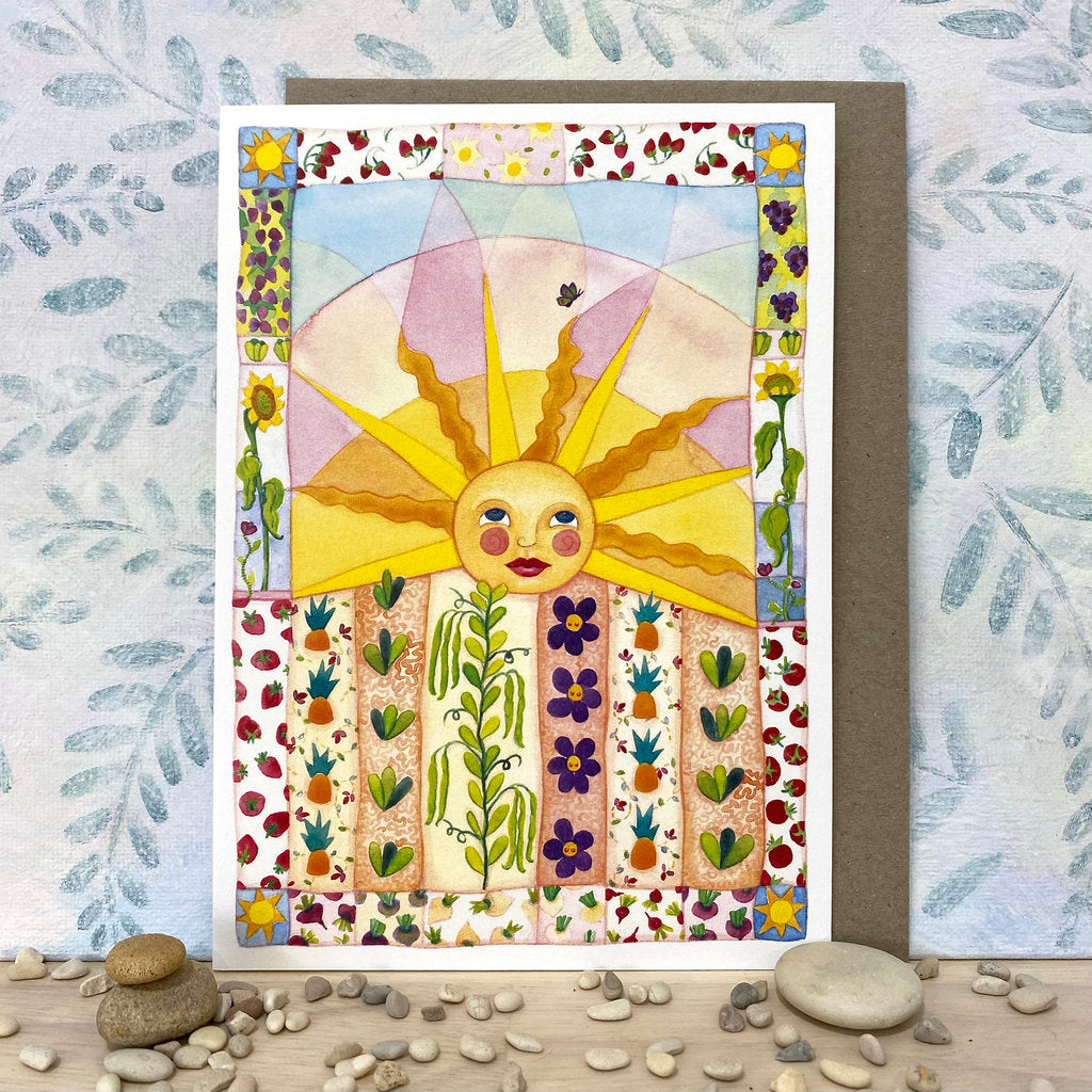 Sunny Eco-Card for Gardeners and Vegetable Growers (lg-vegq)