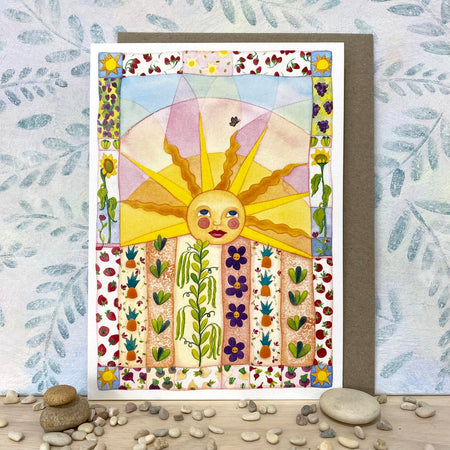 Sunny Eco-Card for Gardeners and Vegetable Growers (lg-vegq)