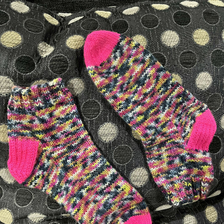 Hand knit socks ready to ship