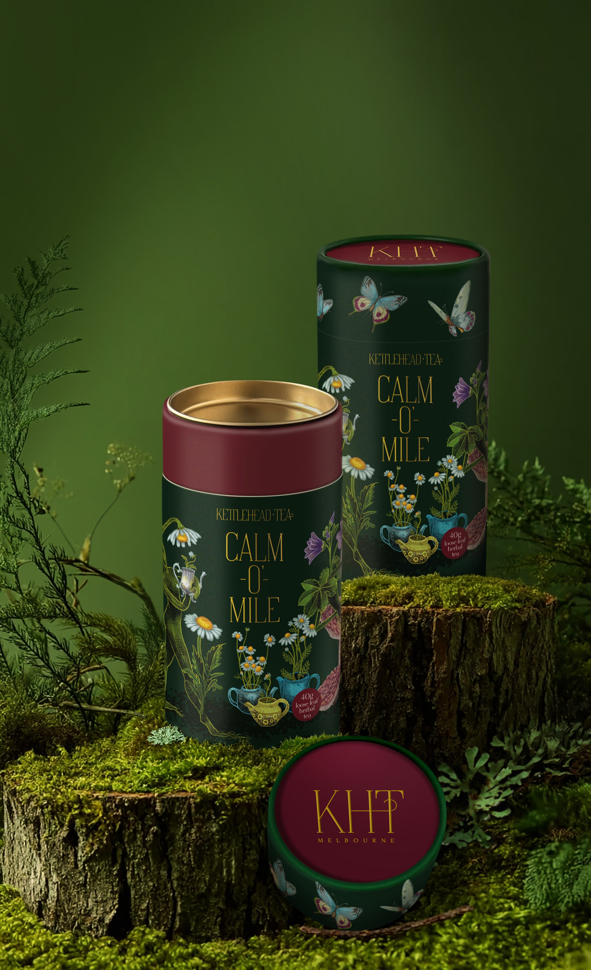 Calm-O'-Mile Tea Canister