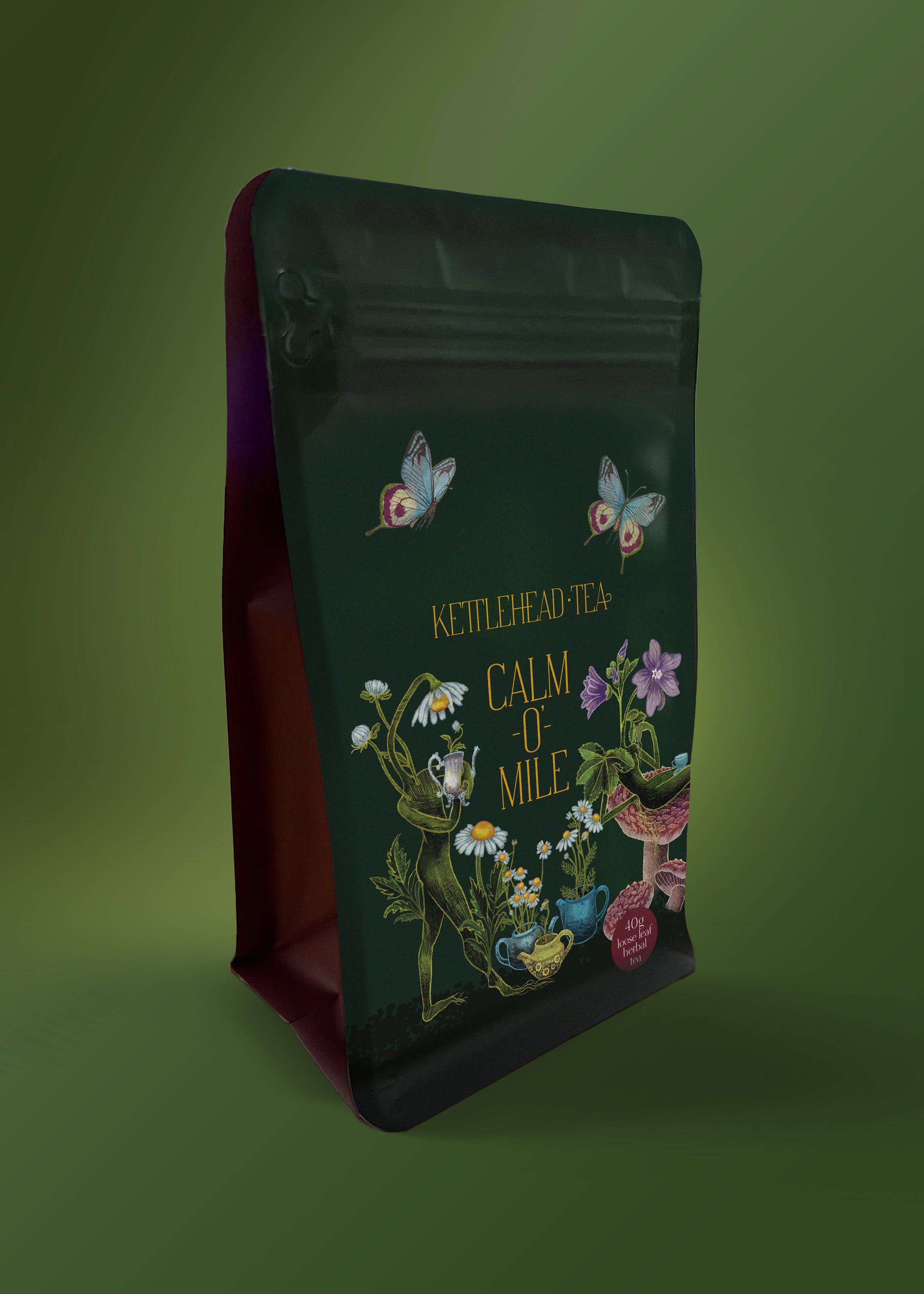 Calm-O'-Mile Re-sealable Pouch