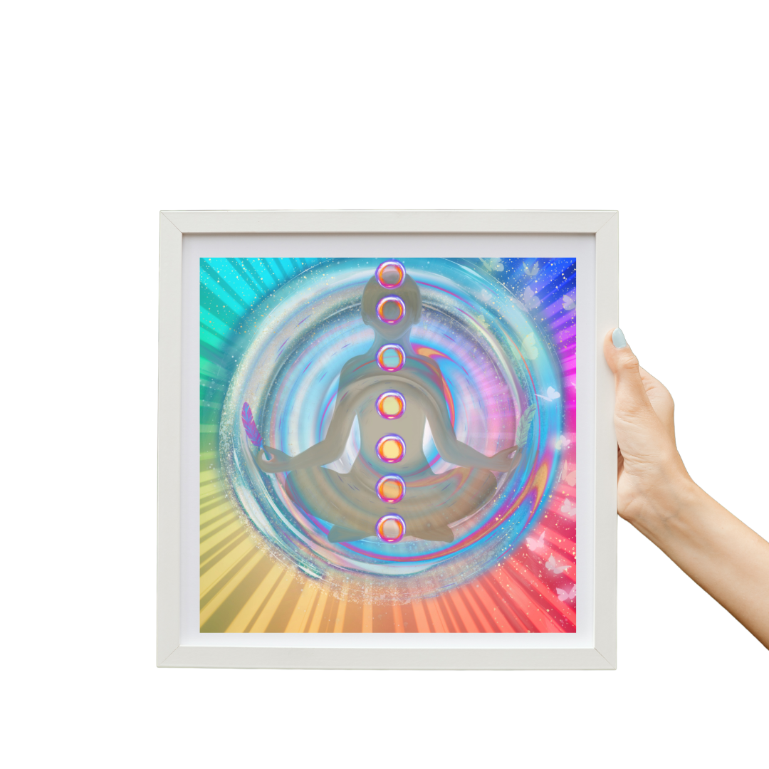 Grace Chakra Glow - Original Artwork Framed Print
