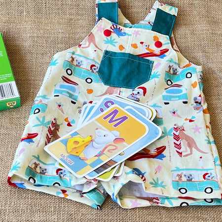 Christmas summer beach /unisex toddler overalls/shorts | dungarees