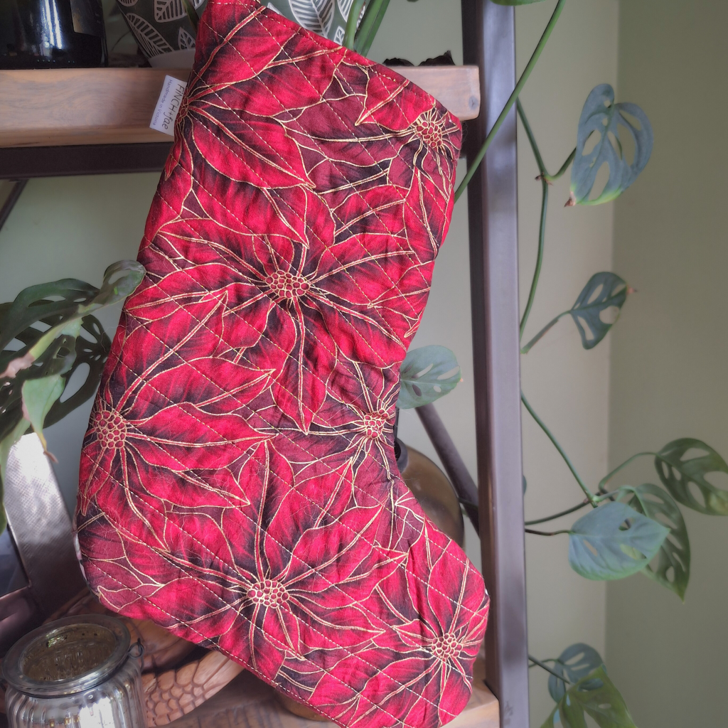 One-of-a-kind Aussie-themed Handmade Quilted Christmas Stocking