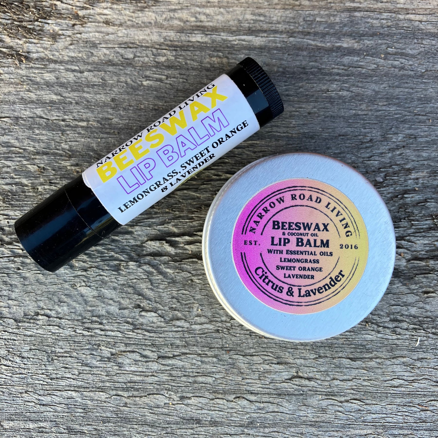 Beeswax Lip Balm - with Citrus & Lavender essential oils