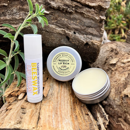 Natural Beeswax Lip Balm - Citrus & Lavender OR Unscented