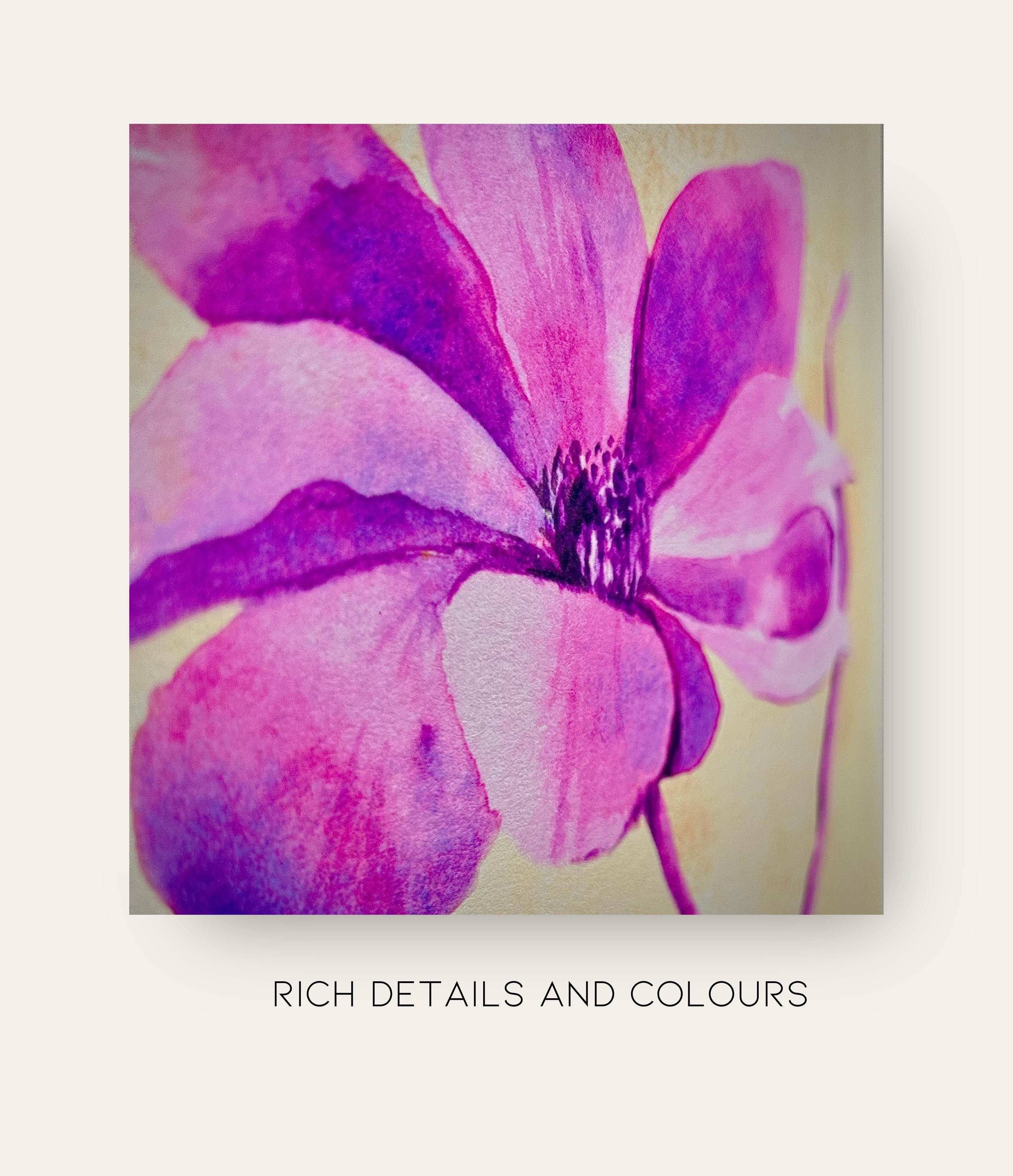 "Solstice Bloom" | Handmade | Gift for Her | Archival Botanical Wall Art Print | Original Floral Watercolour Painting | A5 Print | Free Shipping