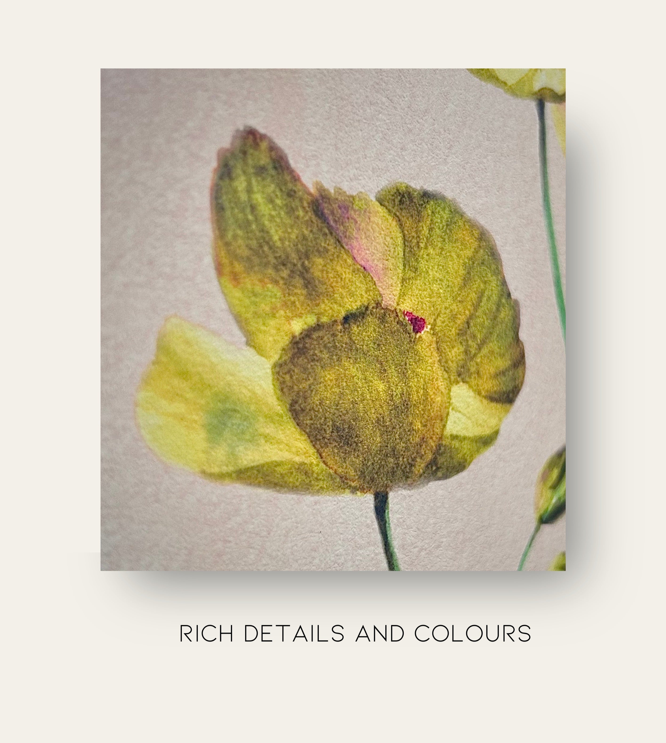 "Hearts on Fire" | Handmade | Gift for Her | Archival Botanical Wall Art Print | Original Floral Watercolour Painting | A5 A4 Print | Free Shipping