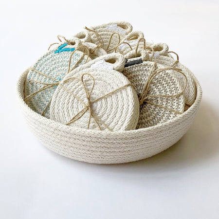 Rope Drink Coasters - Set of 4, 6, 8