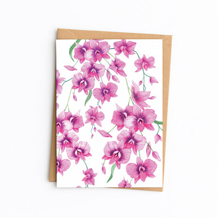 Cooktown Orchid Greetings Card