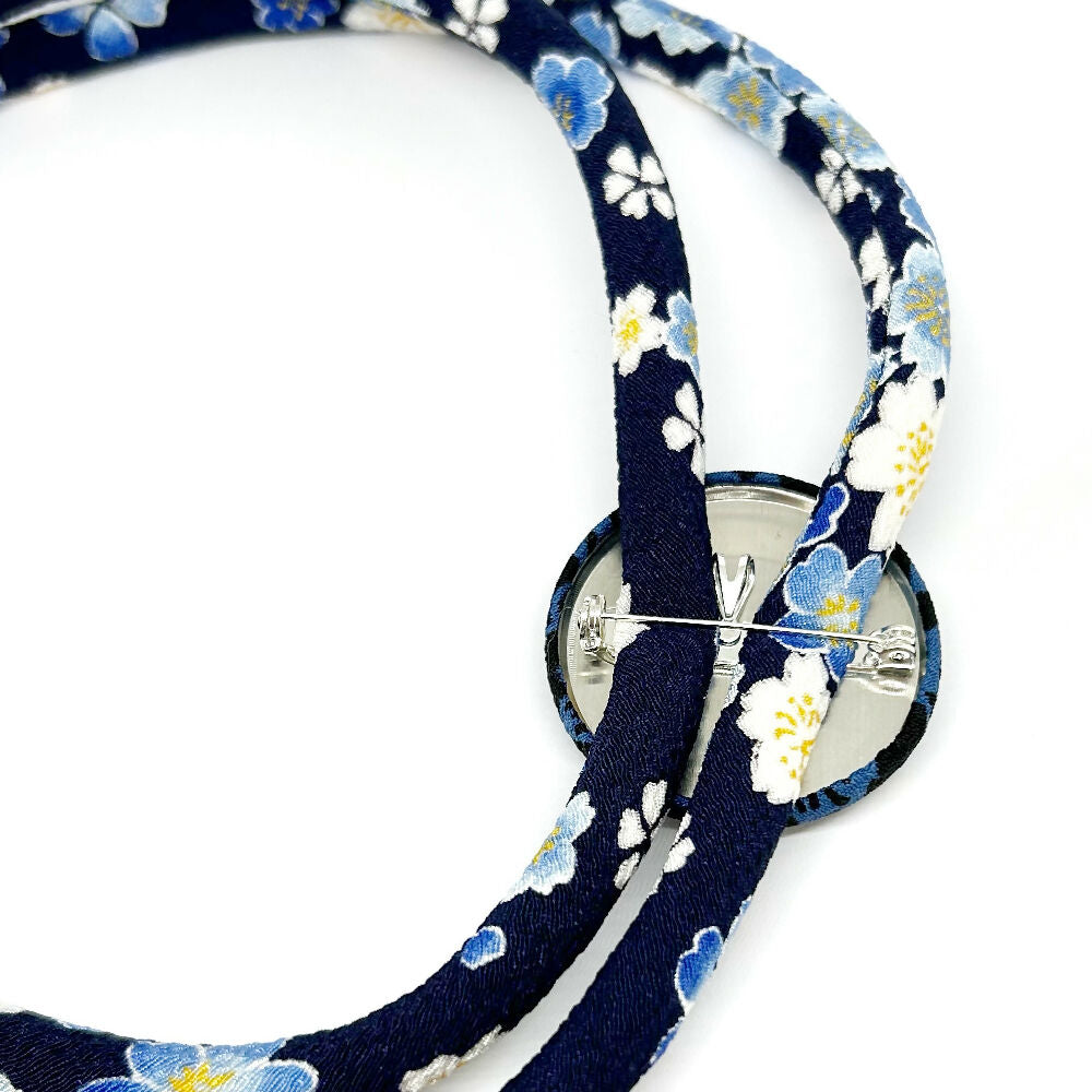 Kimono Cord Necklace Blue