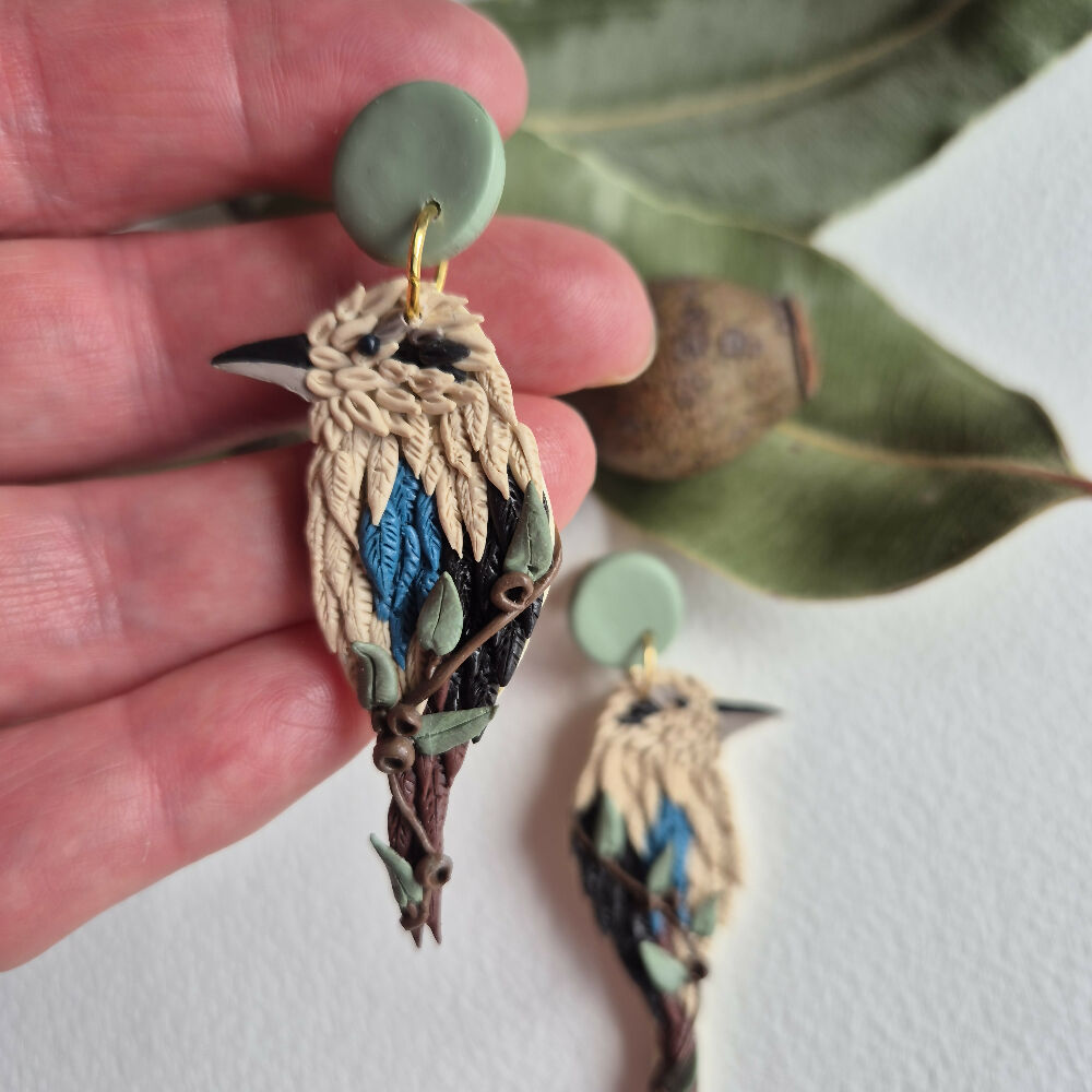 Kev Kookaburra in a Gum Tree Earrings