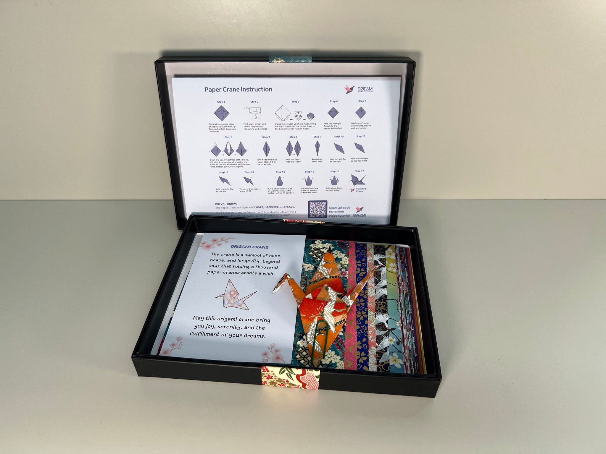 Premium Origami Crane Kit - Mindfulness & Wellness Gift Set
