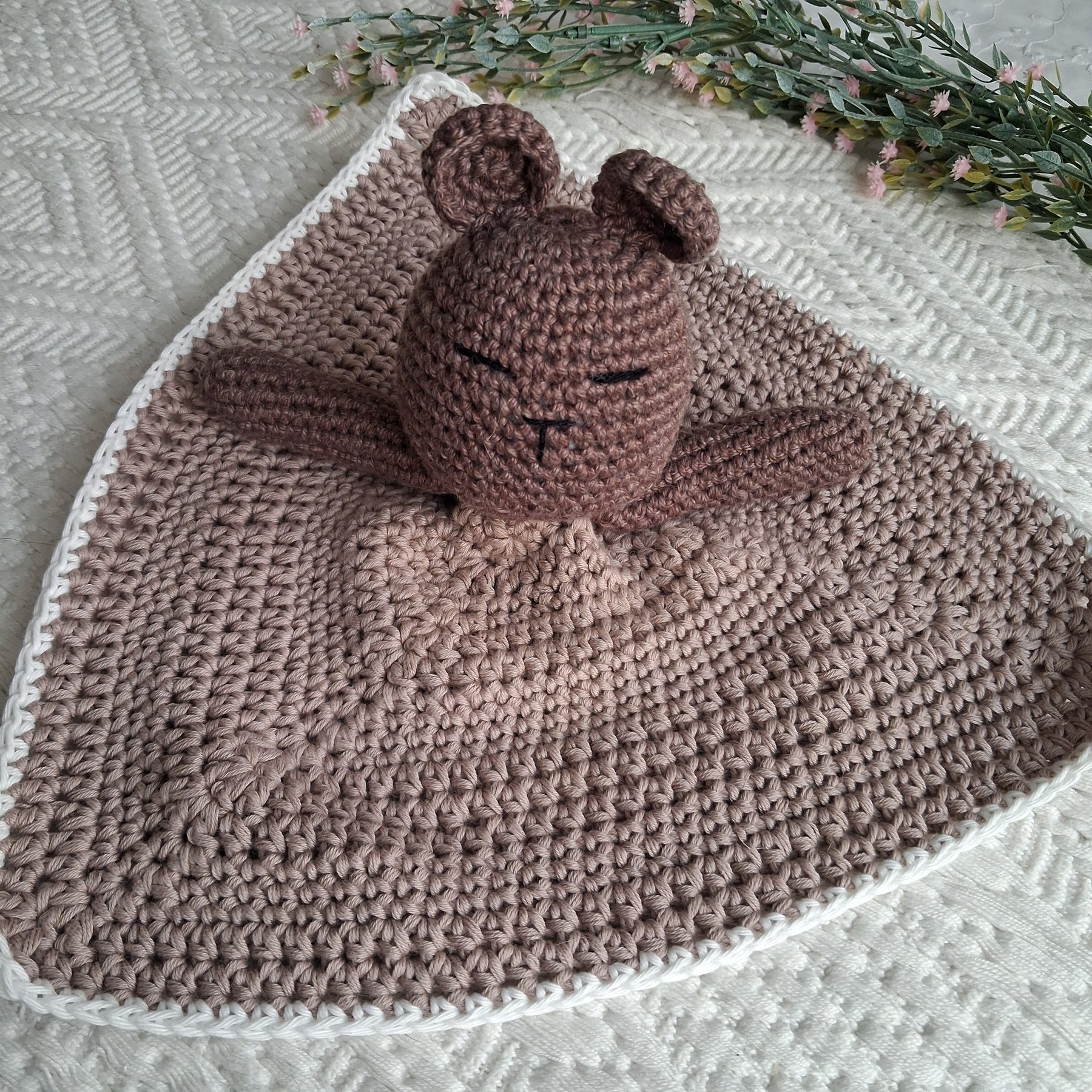 Handmade Crochet Lovey Blanket/Comforter - 100% Cotton (multiple colours)