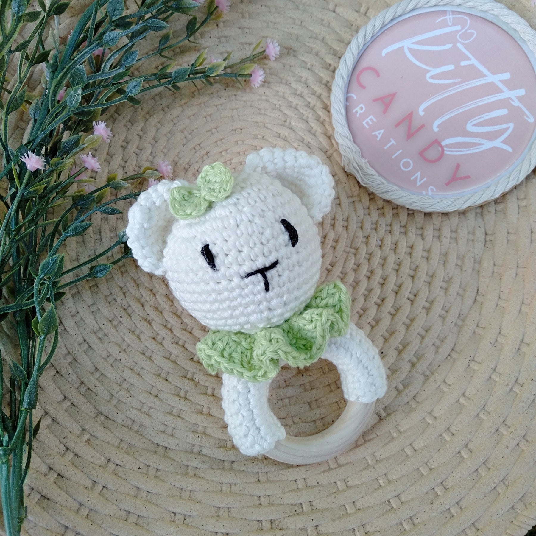 Handmade Crochet Rattle - 100% Cotton