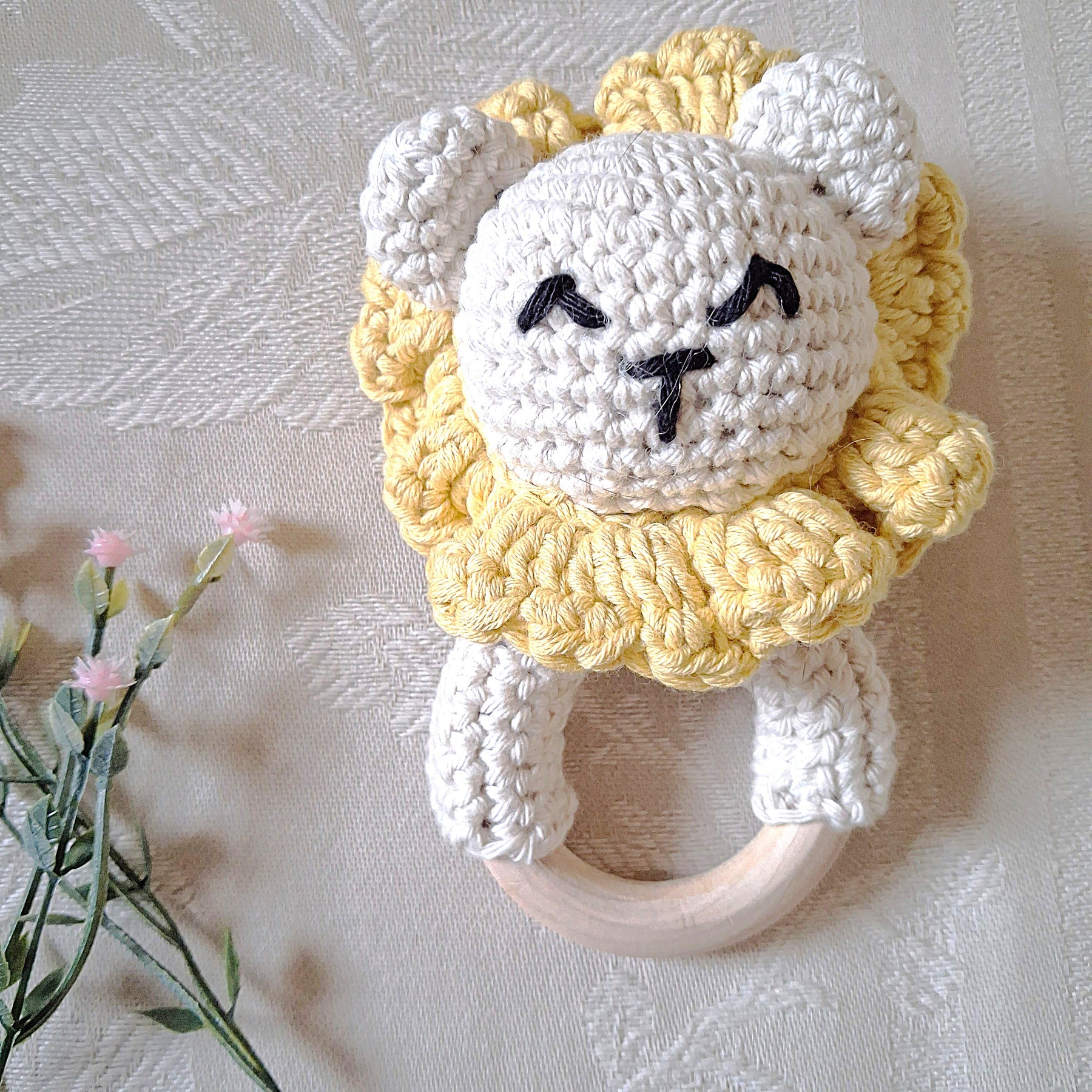 Handmade Crochet Rattle - 100% Cotton