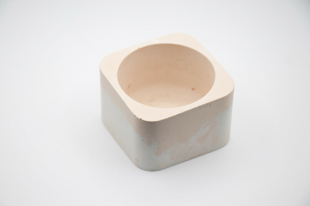 Dusty Peach Concrete Holder