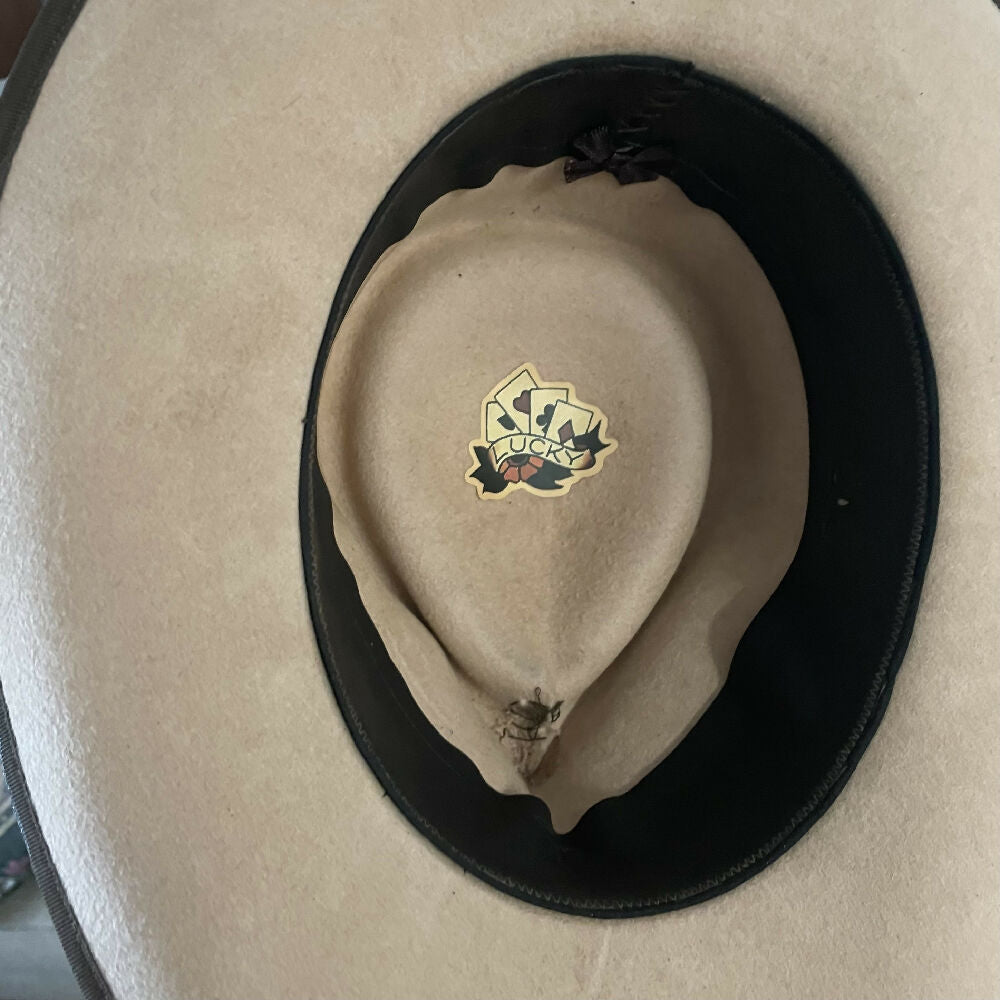 “LUCKY” FUR FELT HAT size 58/59