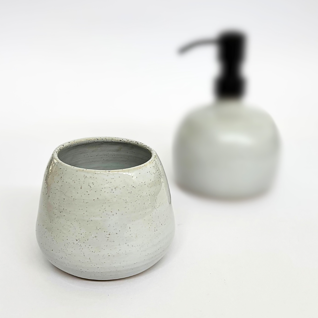 Ceramic Toothbrush & Toothpaste Holder