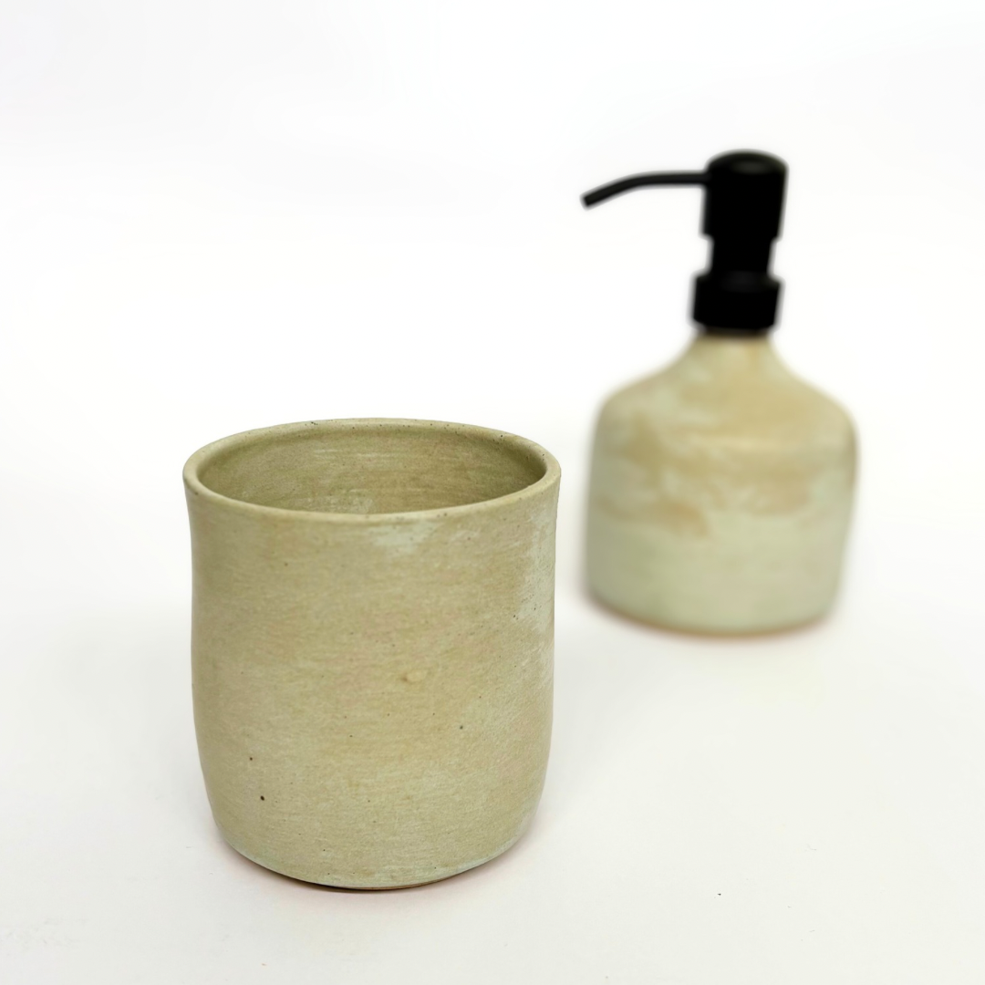 Ceramic Toothbrush & Toothpaste Holder