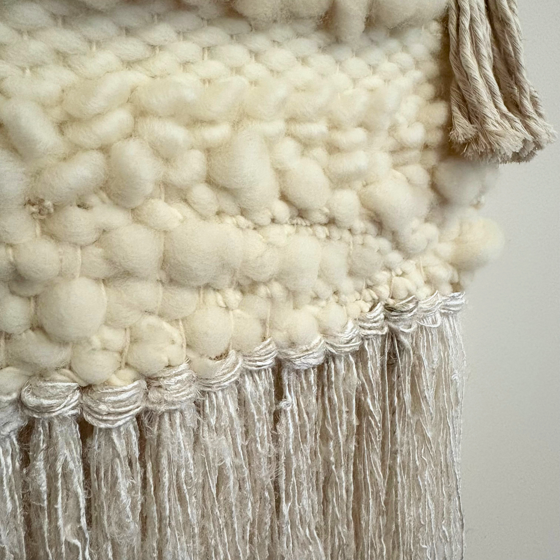 Handwoven wall hanging - natural colours - lovely texture