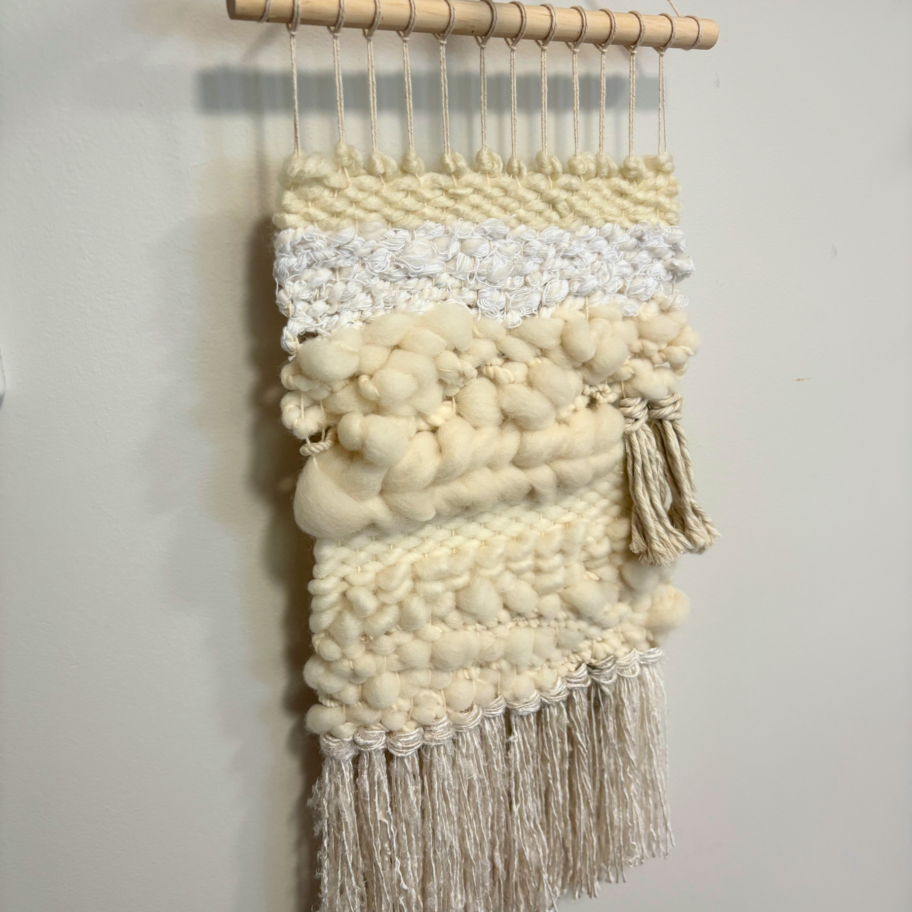 Handwoven wall hanging - natural colours - lovely texture