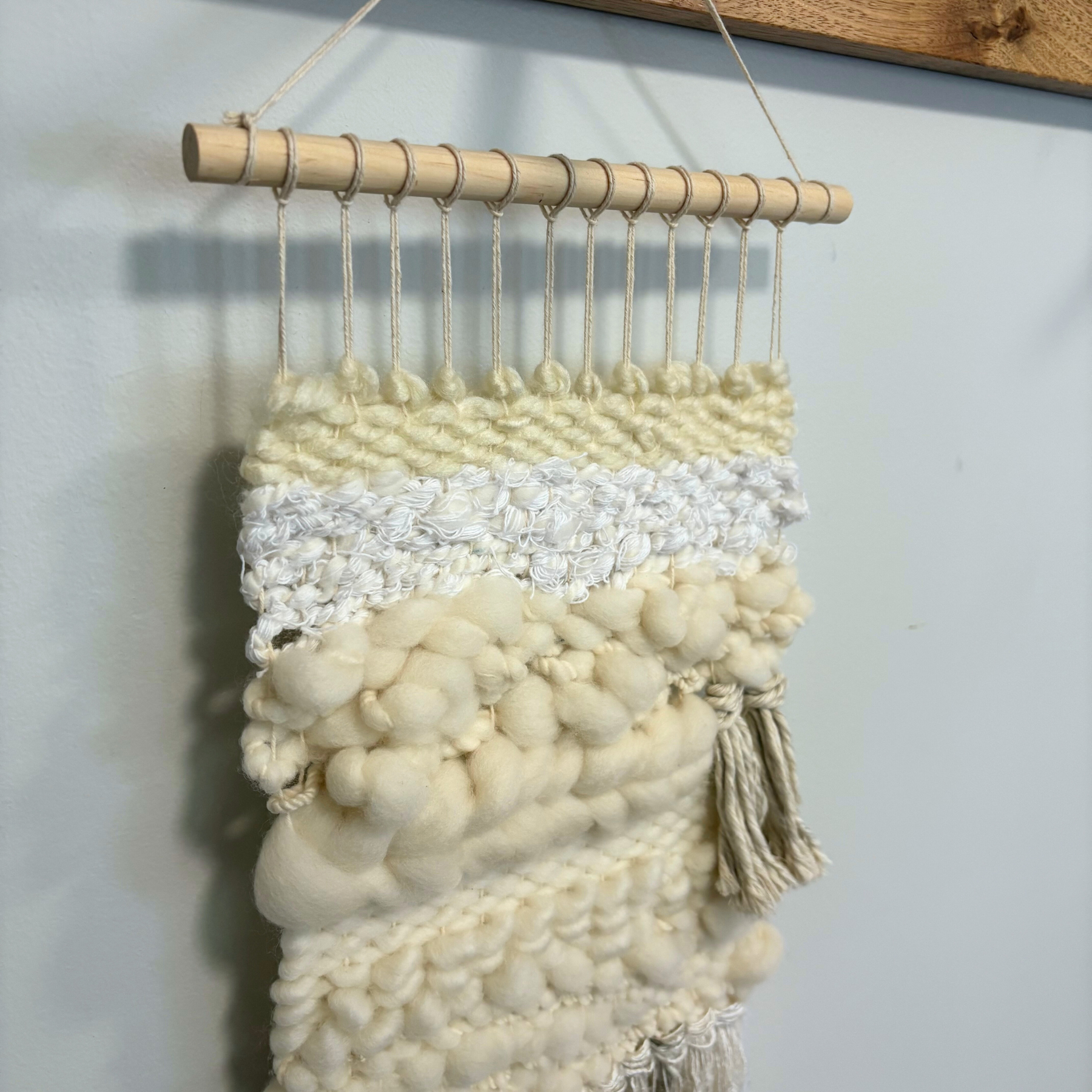 Handwoven wall hanging - natural colours - lovely texture