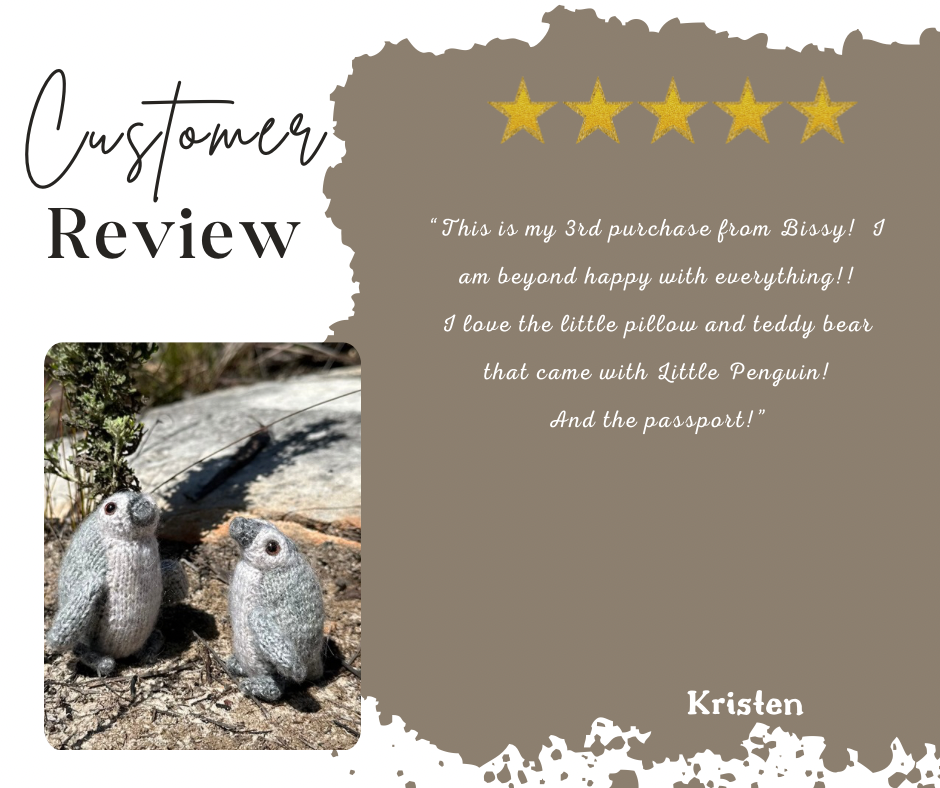 Handmade Fibre Art Penguin Collectable Gift