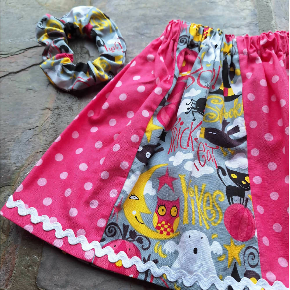 Toddler Girls Halloween Skirt | Size 1 or 2 years