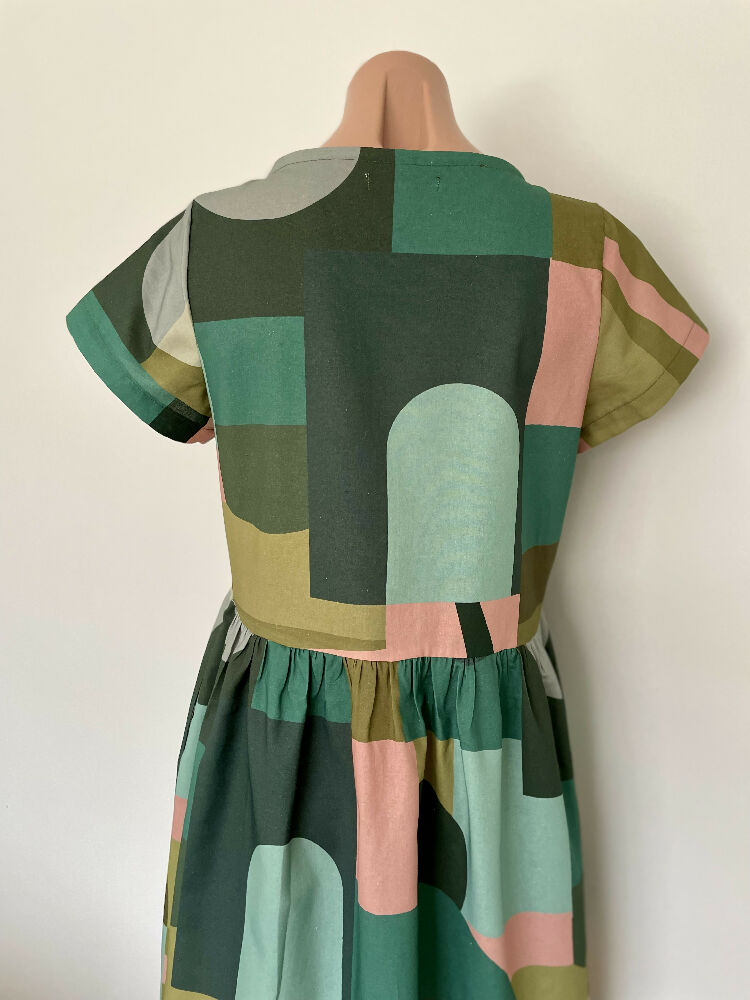 Zoe Dress - Into Town Green