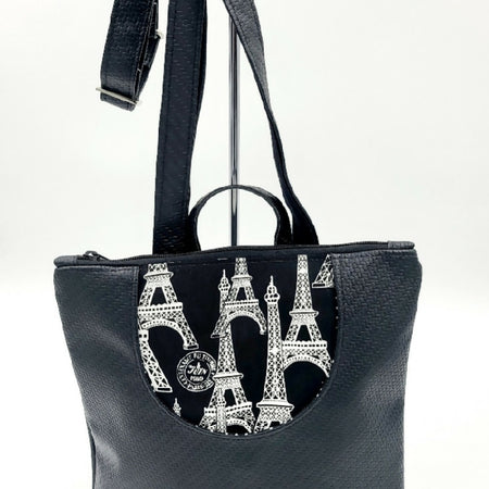 The Convertible Crossbody/Shoulder Bag/Backpack/Paris Print