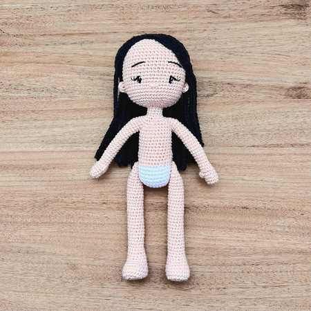 Crochet | Basic Doll Body | No Clothing | Custom Hair | Made To Order