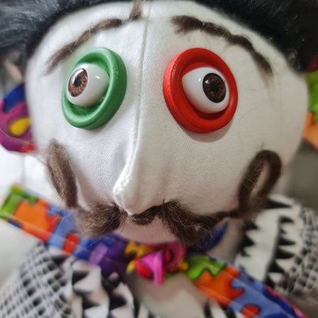 Handmade Art Doll - Salvadore Dali