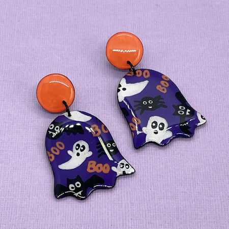 Halloween ghost shape earrings