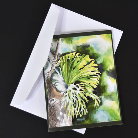 Blank Greeting Card: Staghorn Fern (1)