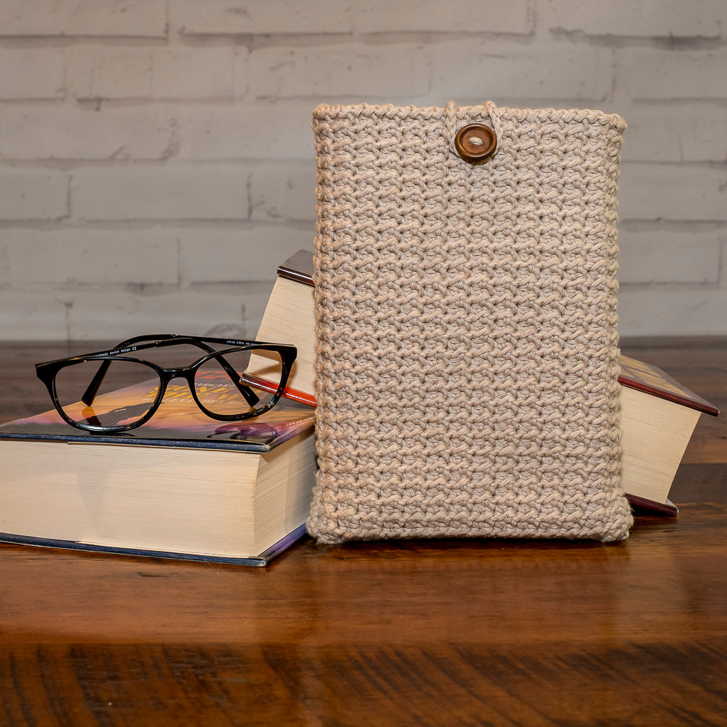Book Lovers Combo - Frame Buddy and Crocheted Book Sleeve
