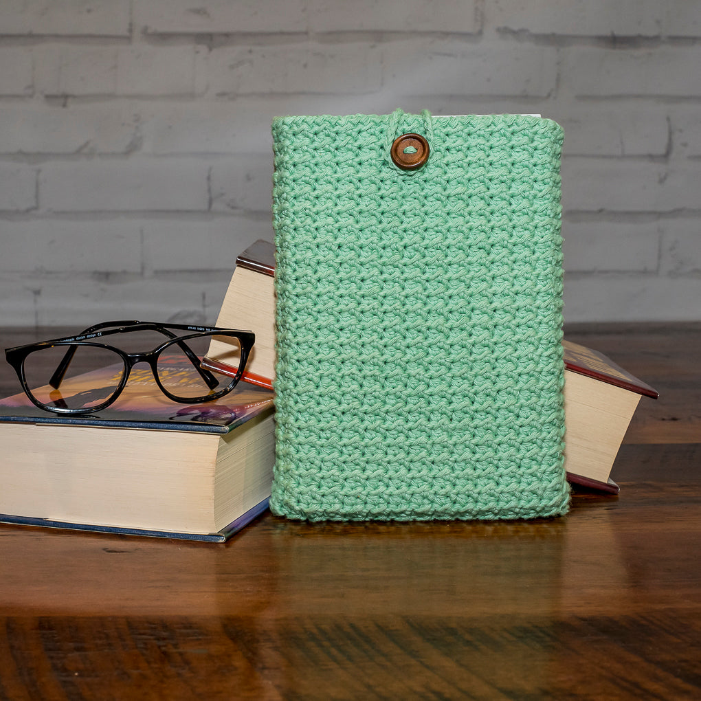 Book Lovers Combo - Frame Buddy and Crocheted Book Sleeve