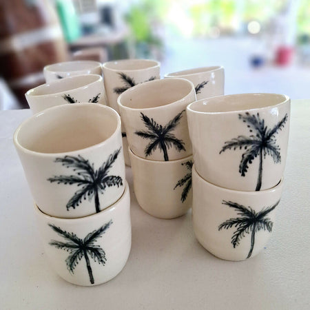 Espresso / Piccolo Set of 2 - palm tree