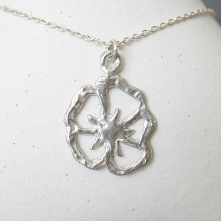 Sterling Silver Flower Pendant