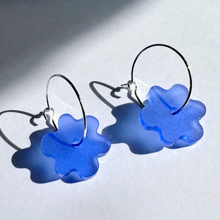 Bees Knees mini Flower hoop - Dark Blue
