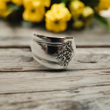 1908 Wallace Sterling Silver Spoon Ring