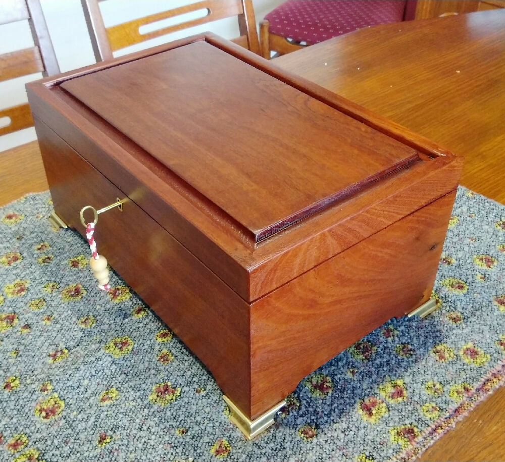 Large Old Growth Australian Red Cedar Jewelry Box