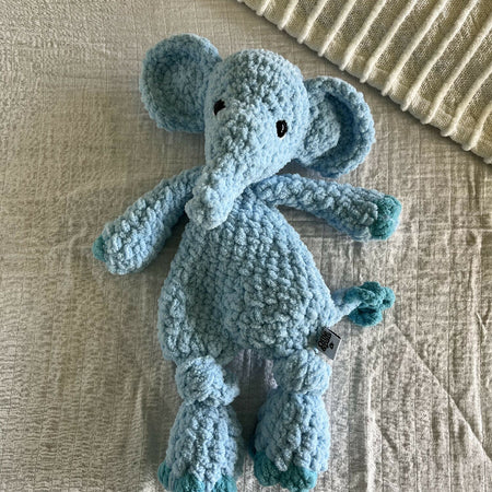 Ollie’s Elephant - Hand made baby comforter newborn gift