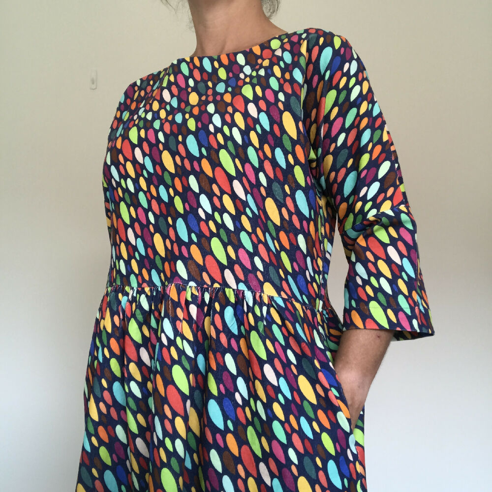 Charli Dress - Rainbow Drops