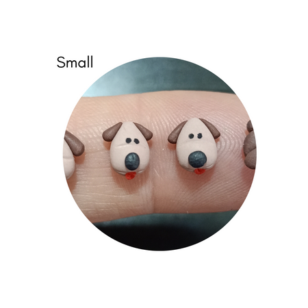 Dog stud earrings