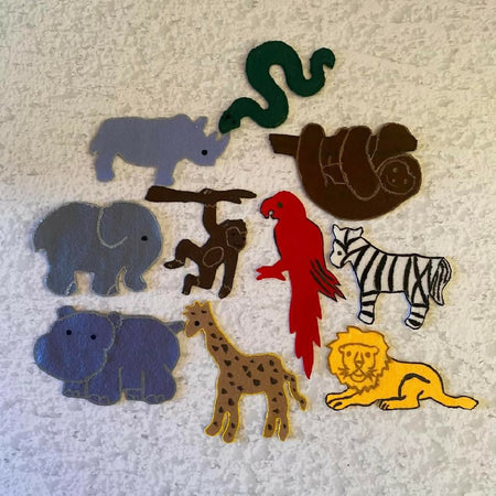 Jungle Animals Felt Set