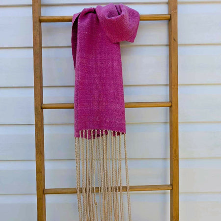 Scarf | Tussah Silk + Supima Cotton | Hand dyed