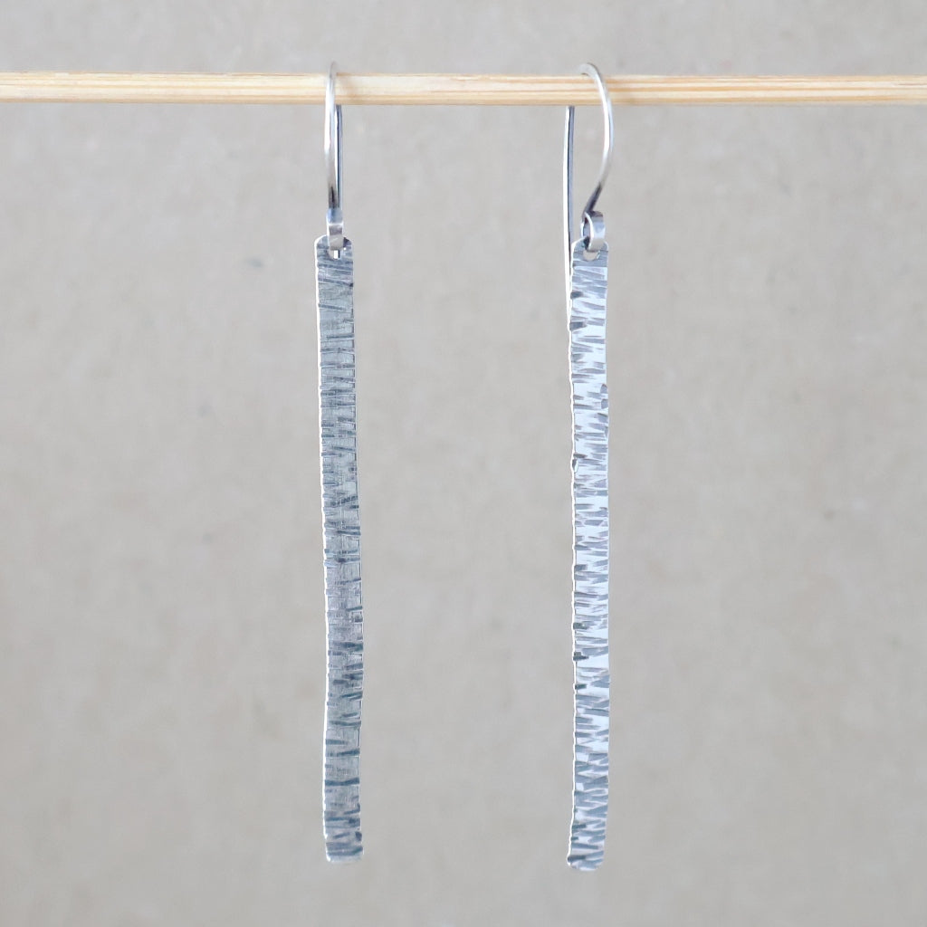 Long Bar Earrings - Handcrafted with Australian Made Sterling Silver